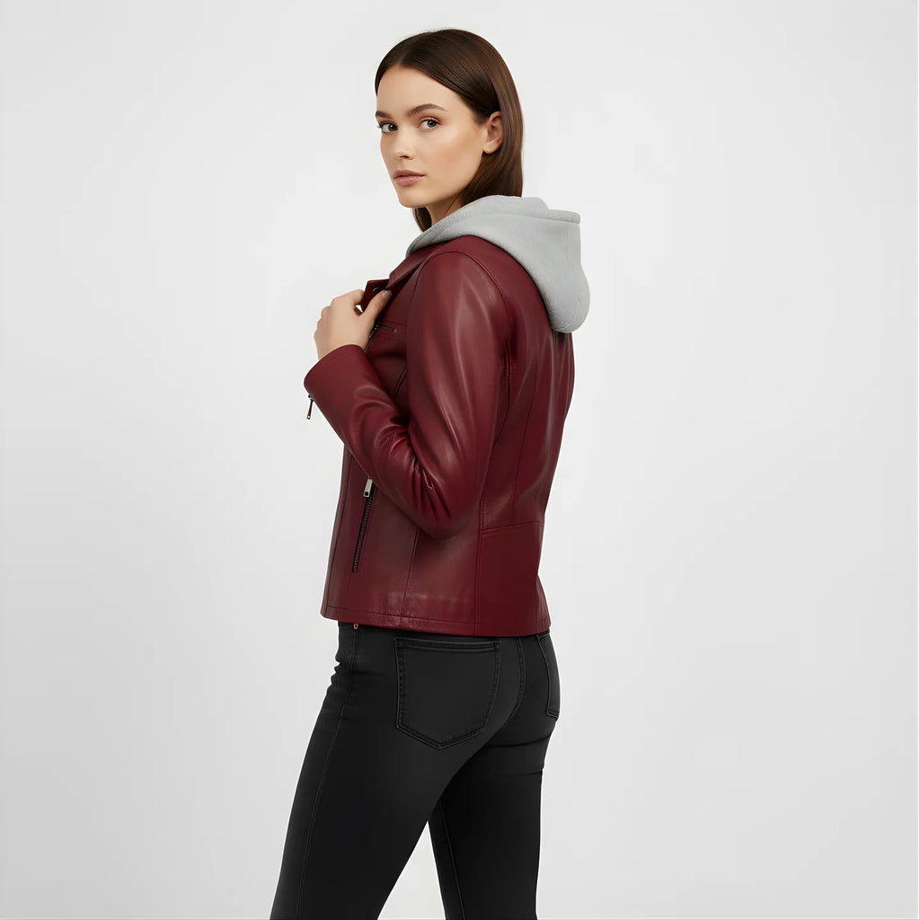 Veste en cuir mi-longue Chloé