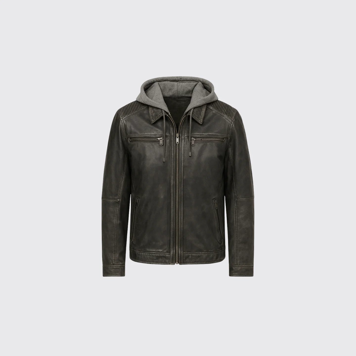 Veste en cuir antique robuste Arber