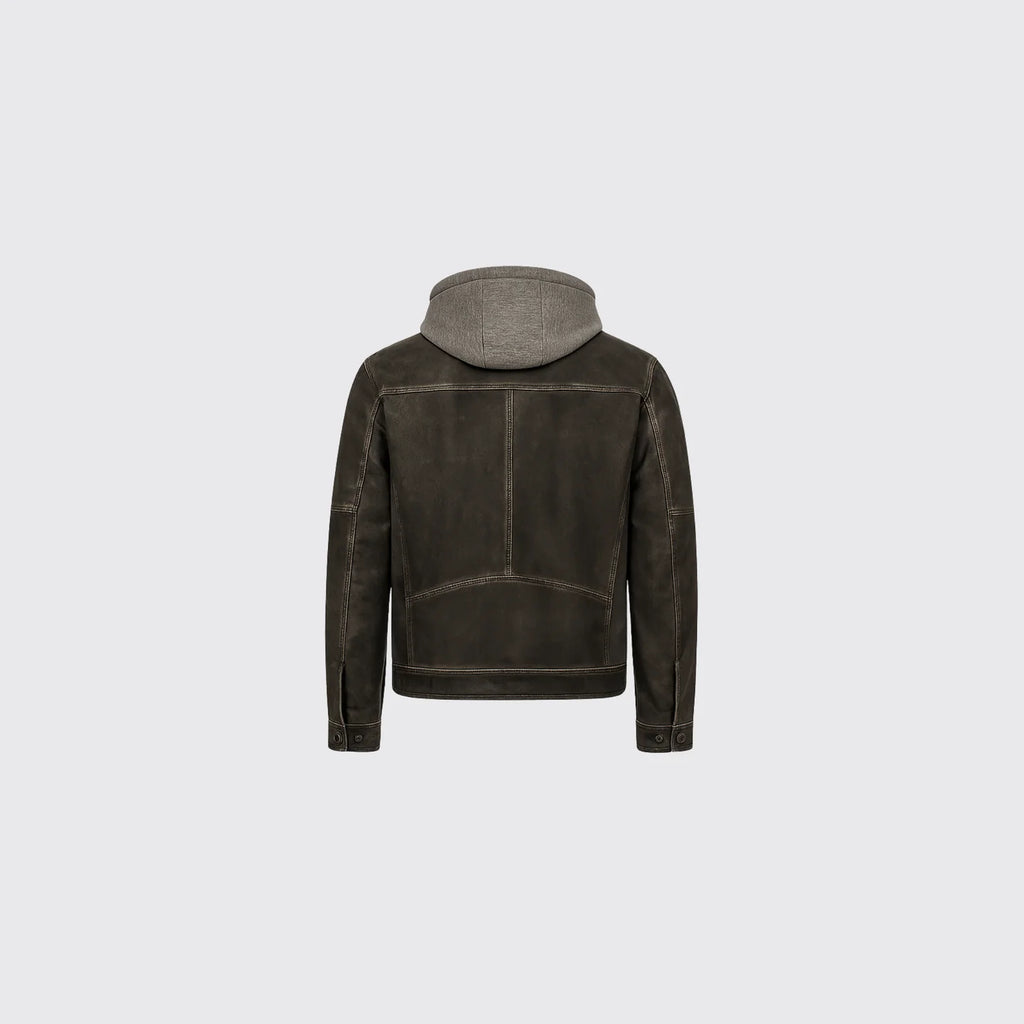Veste en cuir antique robuste Arber