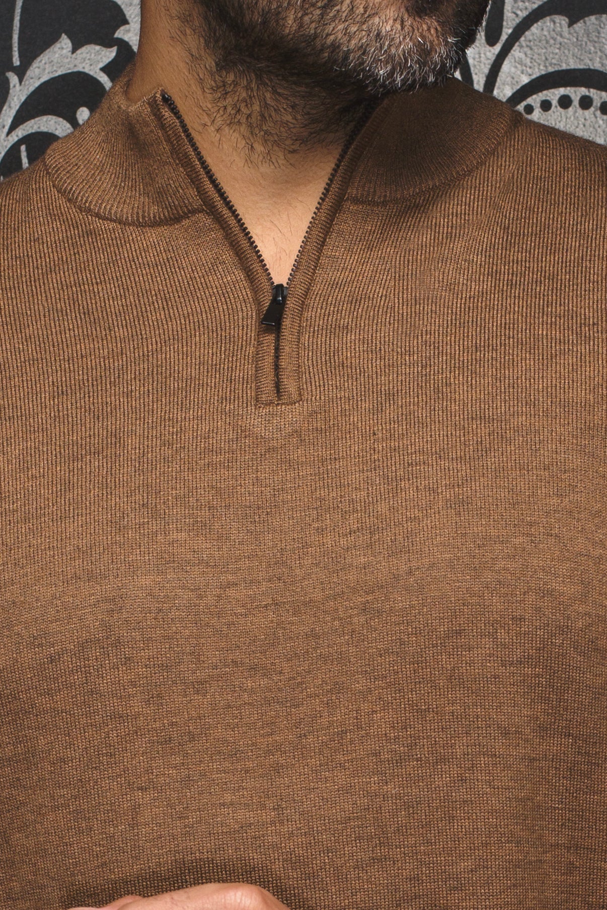 CHANDAIL EN LAINE MÉRINOS |  MESTA, camel
