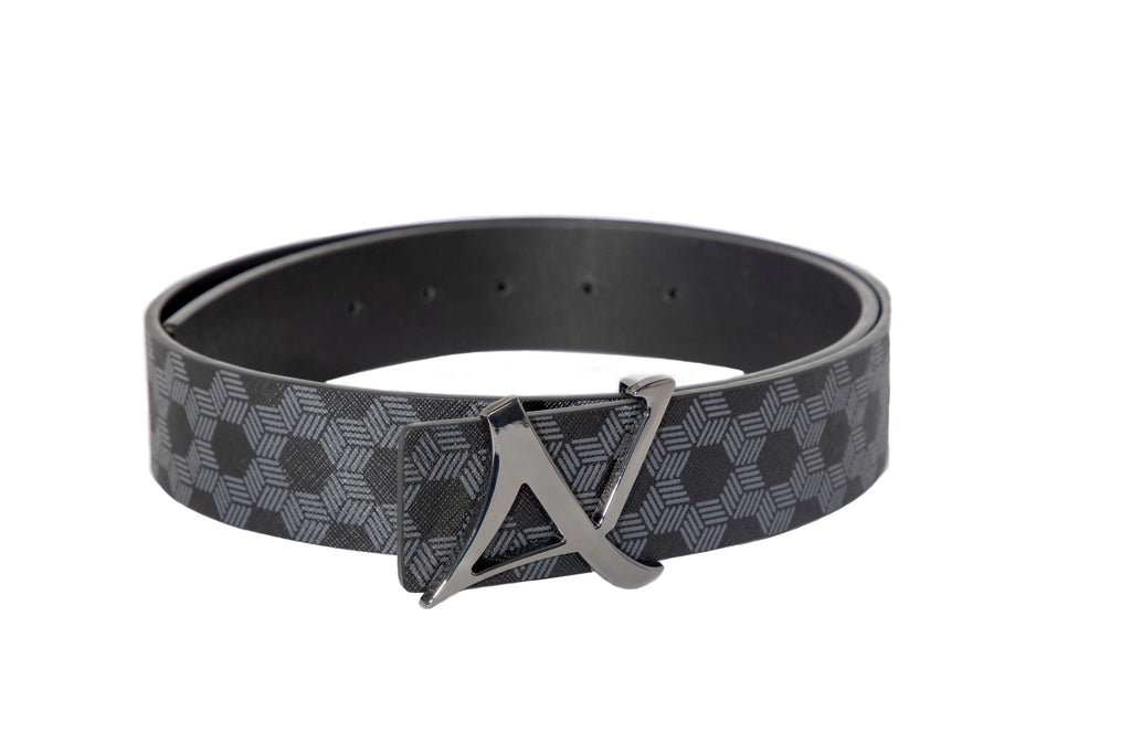 CEINTURE RÉVERSIBLE | SHELBY GUNMETAL, black