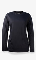 Haut Manche Longue Mérinos Femme Noir - Ultra