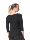 Teri 3/4 Sleeves With Arianne Appliqué (by Boutique Anne de Shalla) 