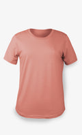 T-Shirt Mérinos Femme Saumon Ultra Léger