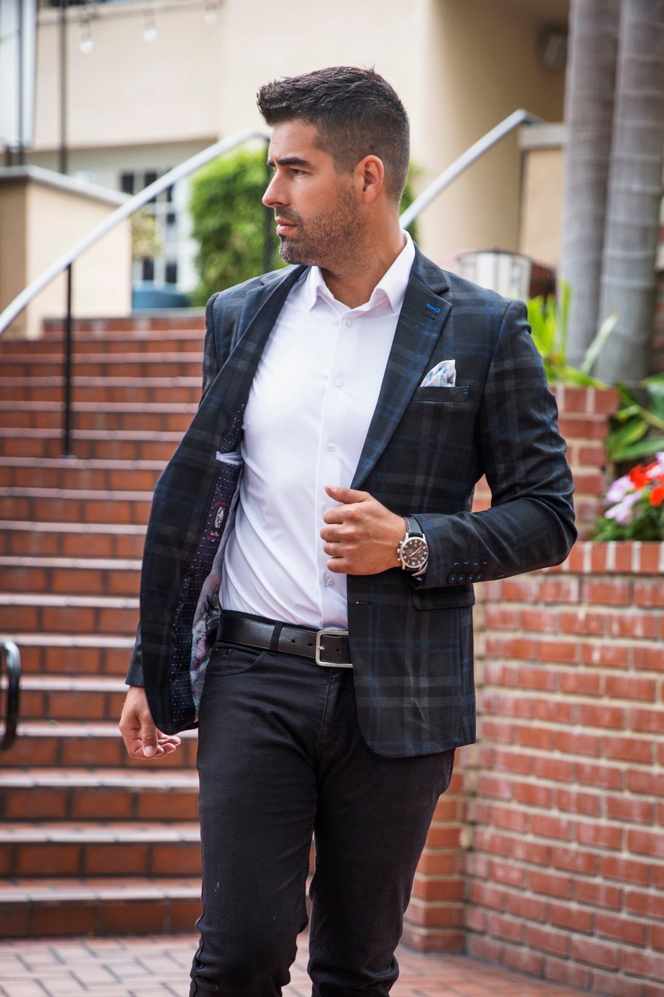 Veston | LEONARDO, navy