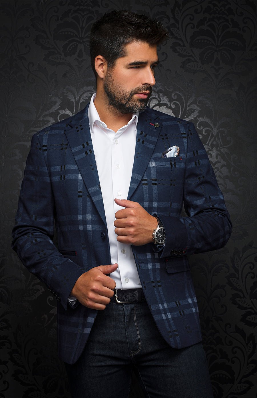 Veston | LEONARDO, navy