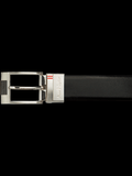 CEINTURE RÉVERSIBLE | DESOTO BRUSHED NICKLE, noir-brun