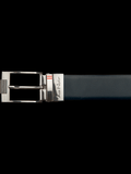 CEINTURE RÉVERSIBLE | DESOTO BRUSHED NICKLE, tan-navy