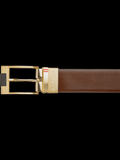 CEINTURE RÉVERSIBLE | DESOTO GOLD, noir-brun