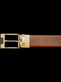 CEINTURE RÉVERSIBLE | DESOTO GOLD, tan-navy