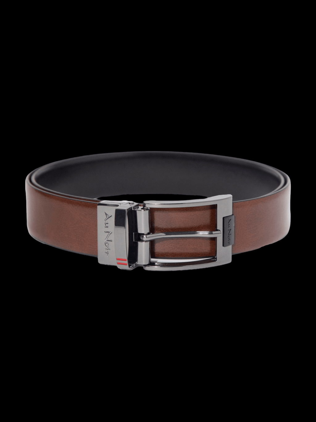 CEINTURE RÉVERSIBLE | DESOTO GUNMETAL, noir-brun