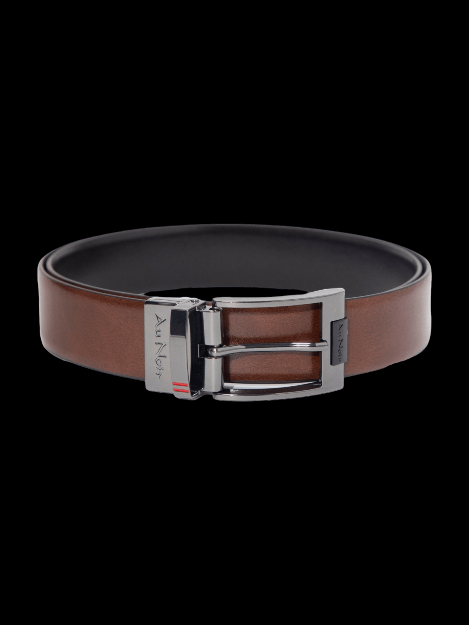 CEINTURE RÉVERSIBLE | DESOTO GUNMETAL, noir-brun