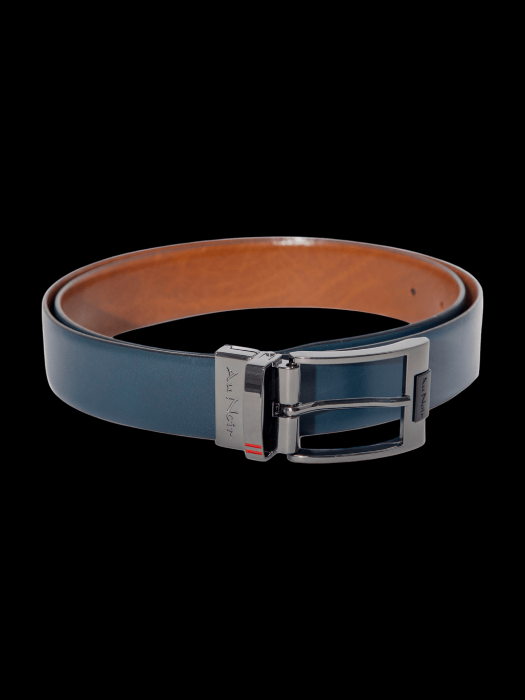 CEINTURE RÉVERSIBLE | DESOTO GUNMETAL, tan-navy