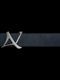 CEINTURE RÉVERSIBLE | SHELBY BRUSHED NICKLE, navy
