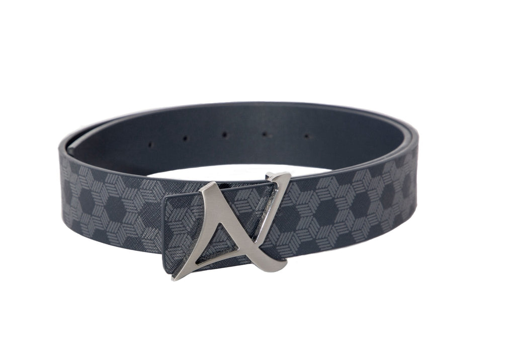 CEINTURE RÉVERSIBLE | SHELBY BRUSHED NICKLE, navy