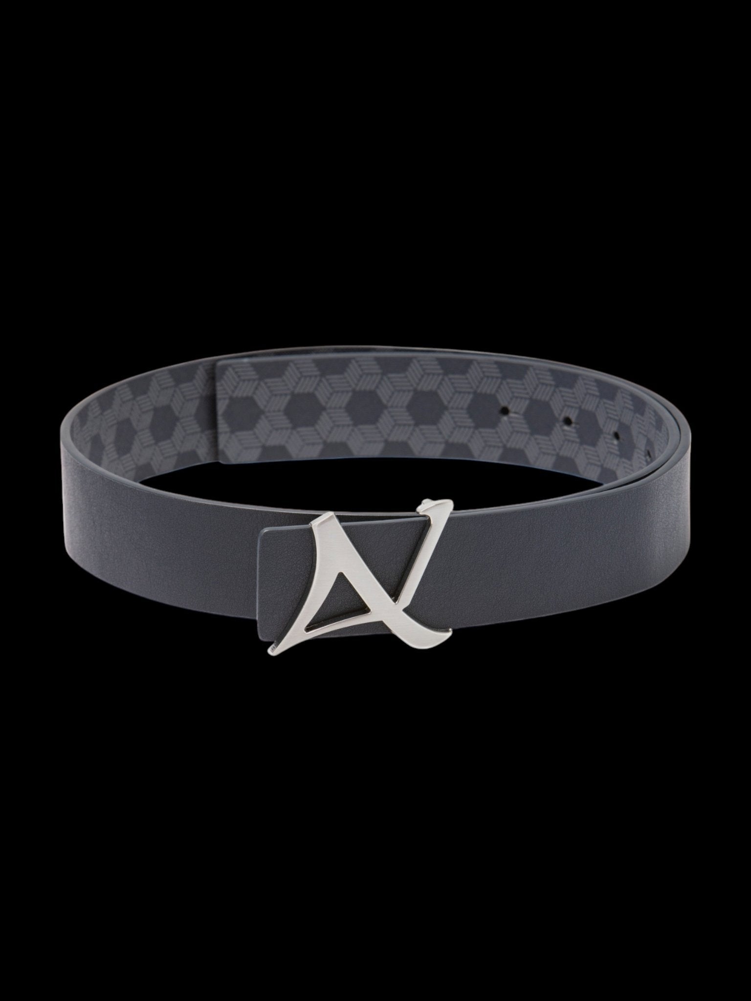 CEINTURE RÉVERSIBLE | SHELBY BRUSHED NICKLE, navy