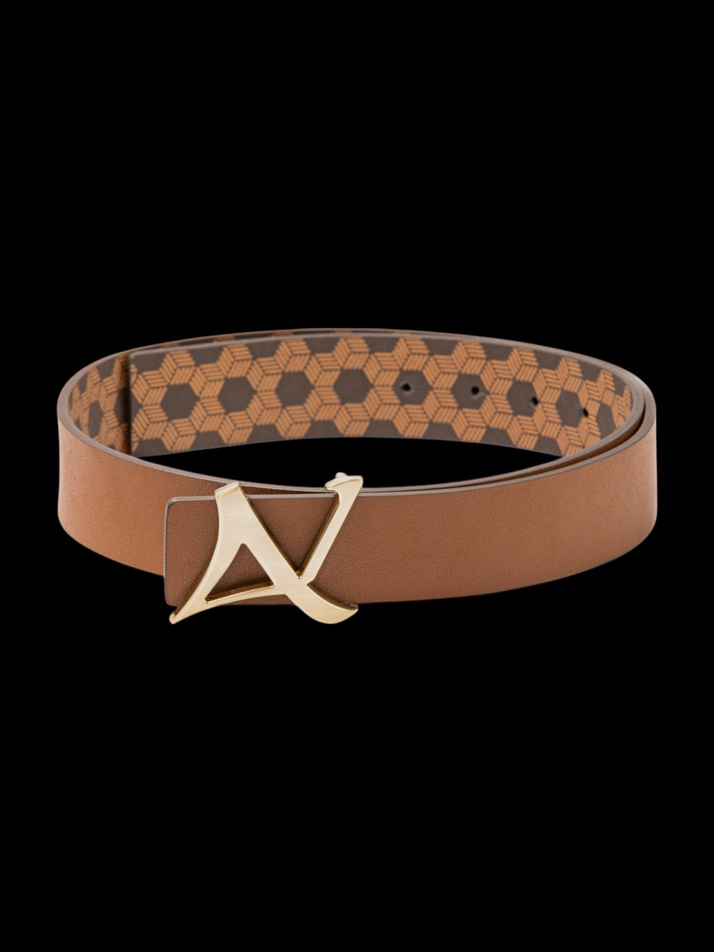 CEINTURE RÉVERSIBLE | SHELBY GOLD, brun