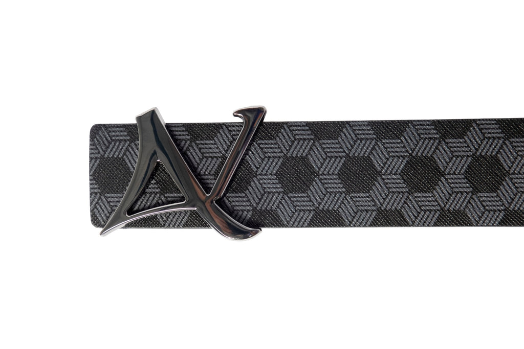 CEINTURE RÉVERSIBLE | SHELBY GUNMETAL, black