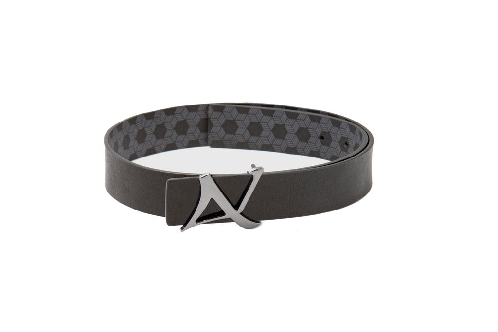 CEINTURE RÉVERSIBLE | SHELBY GUNMETAL, black