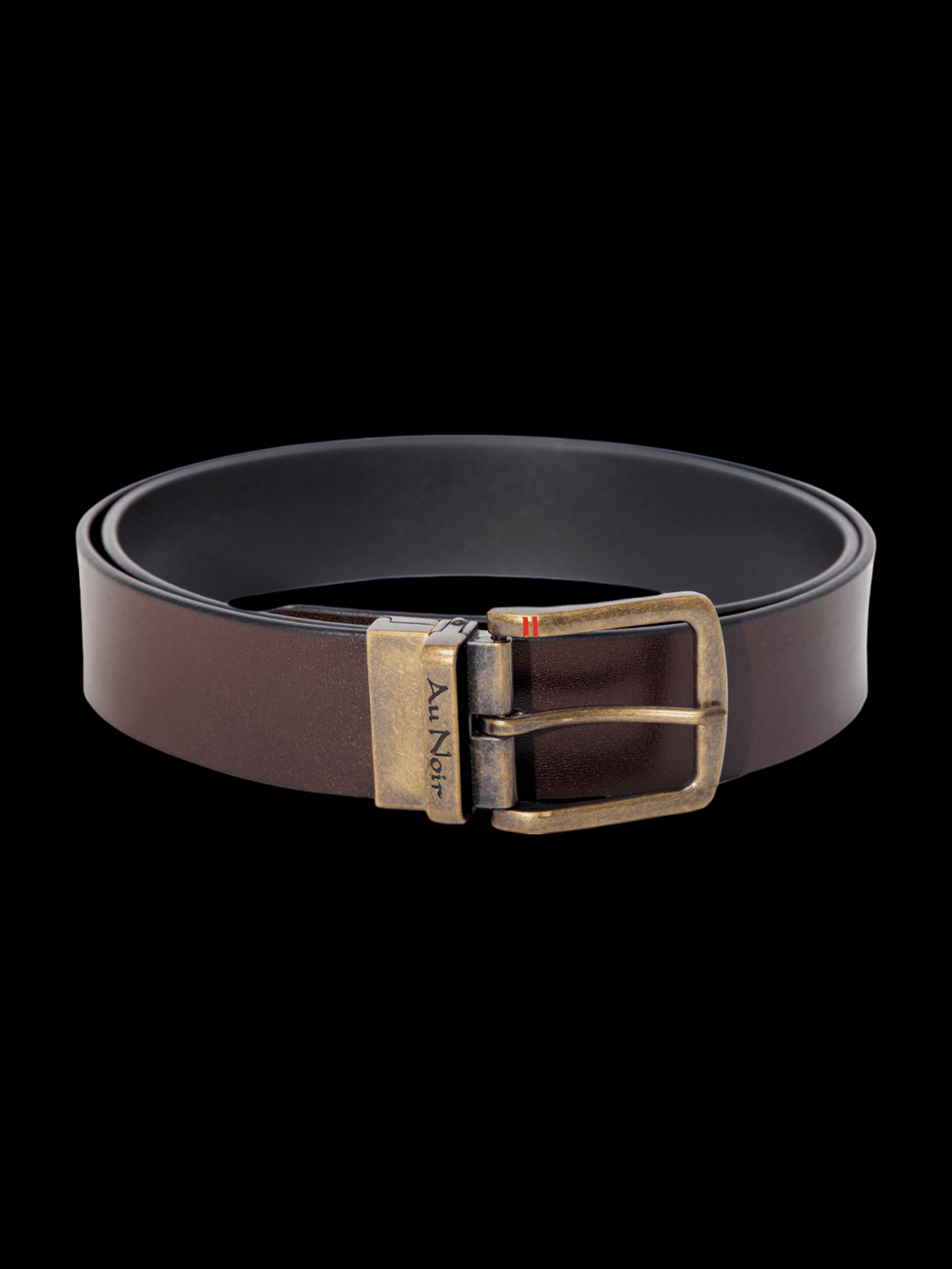 CEINTURE RÉVERSIBLE | STRAUSS BRASS, noir-brun