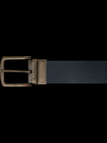 CEINTURE RÉVERSIBLE | STRAUSS BRASS, tan-navy