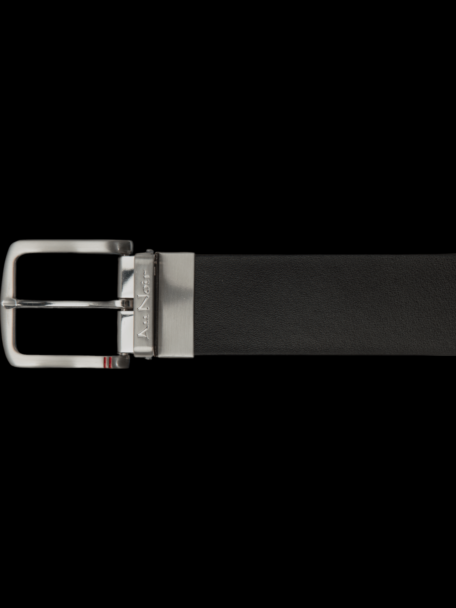 CEINTURE RÉVERSIBLE | STRAUSS BRUSHED NICKLE, noir-brun