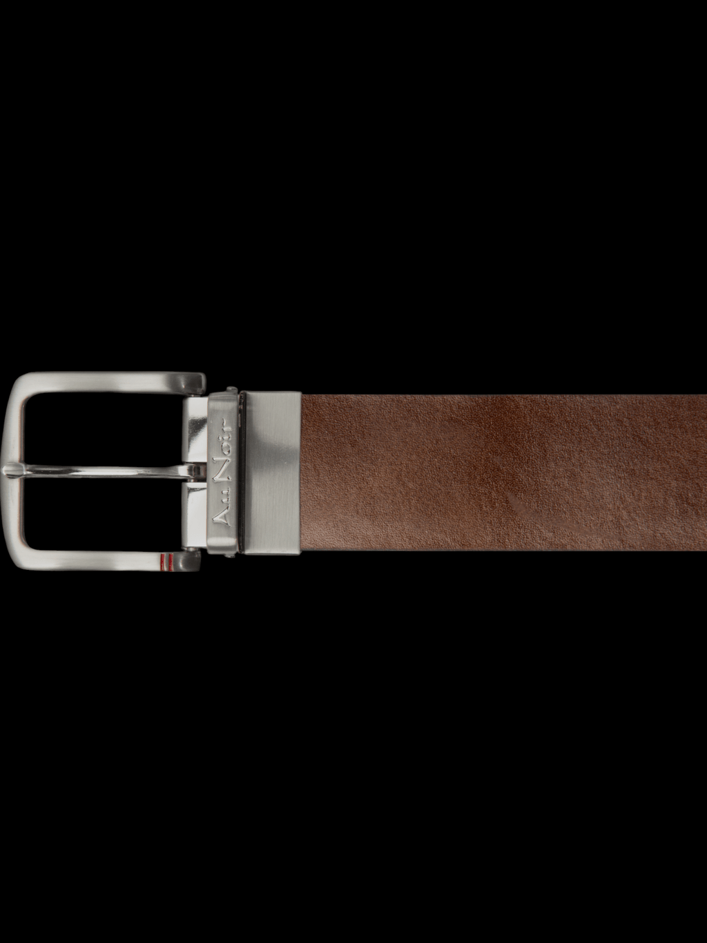 CEINTURE RÉVERSIBLE | STRAUSS BRUSHED NICKLE, tan-navy