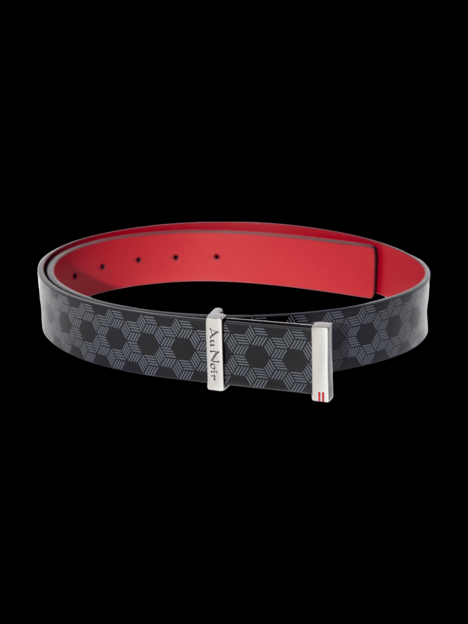 CEINTURE | TARGA BRUSHED GUNMETAL, noir