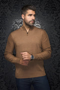CHANDAIL EN LAINE MÉRINOS |  MESTA, camel