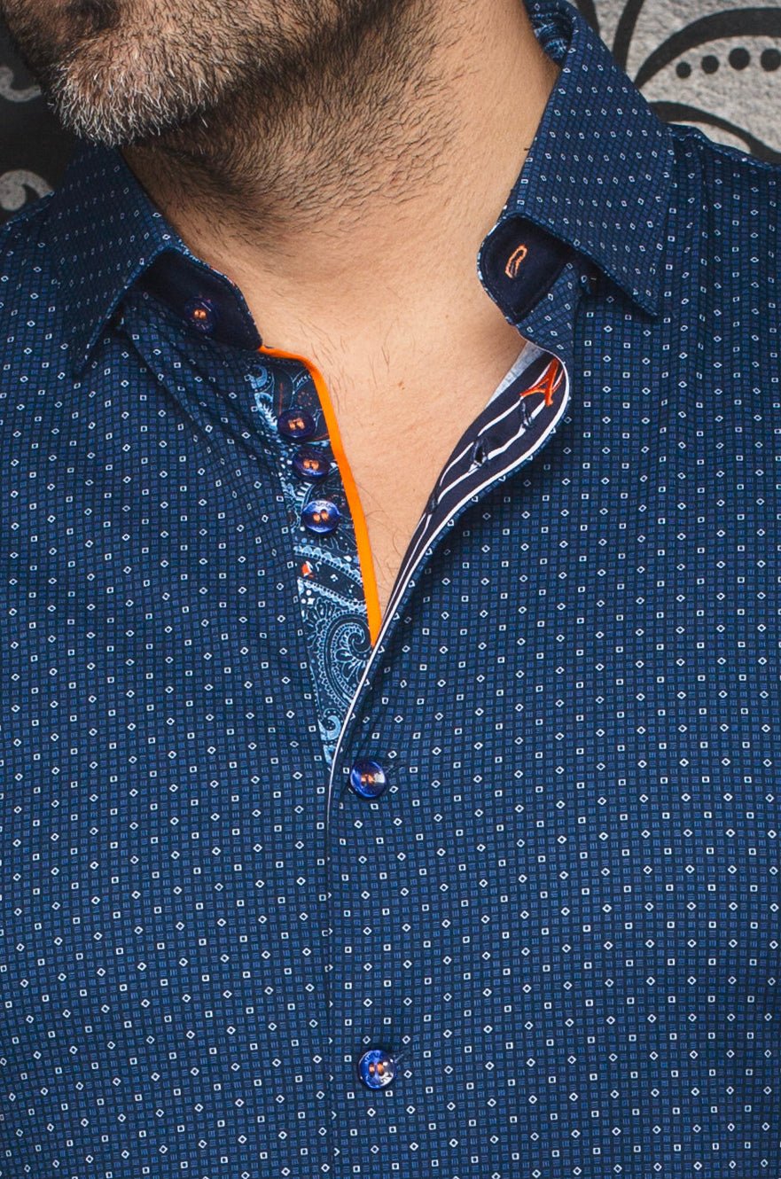 CHEMISE | CALDARA, Navy