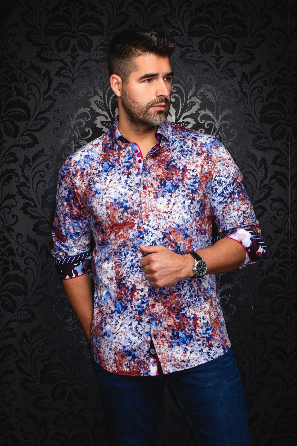 CHEMISE | CONFETTI, Rust Blue