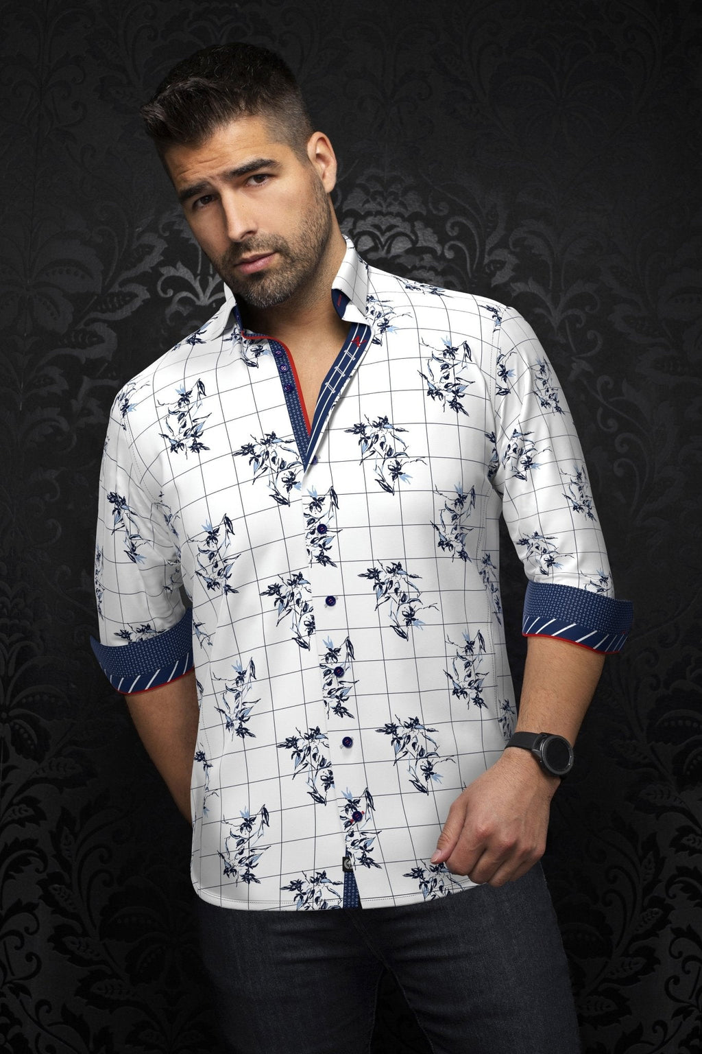 CHEMISE | DISTEFANO, White Blue
