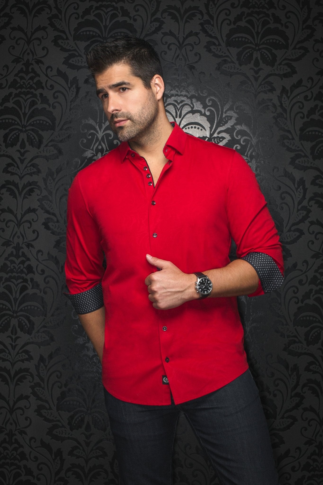 CHEMISE | DUNN, Red