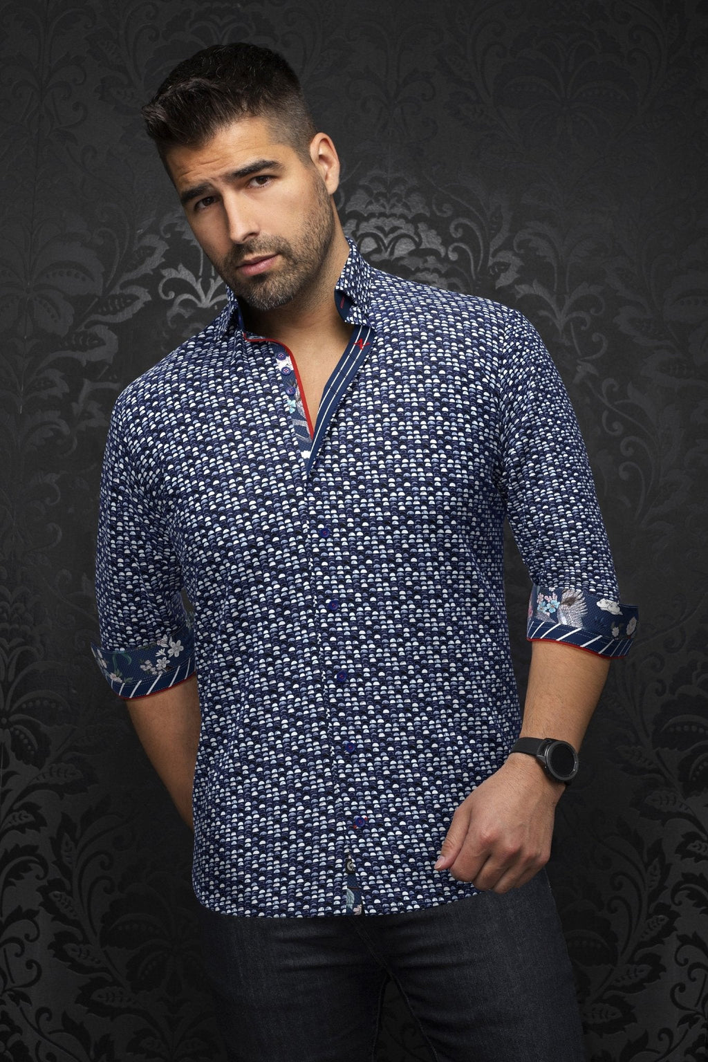 CHEMISE | ESCALA, Navy White
