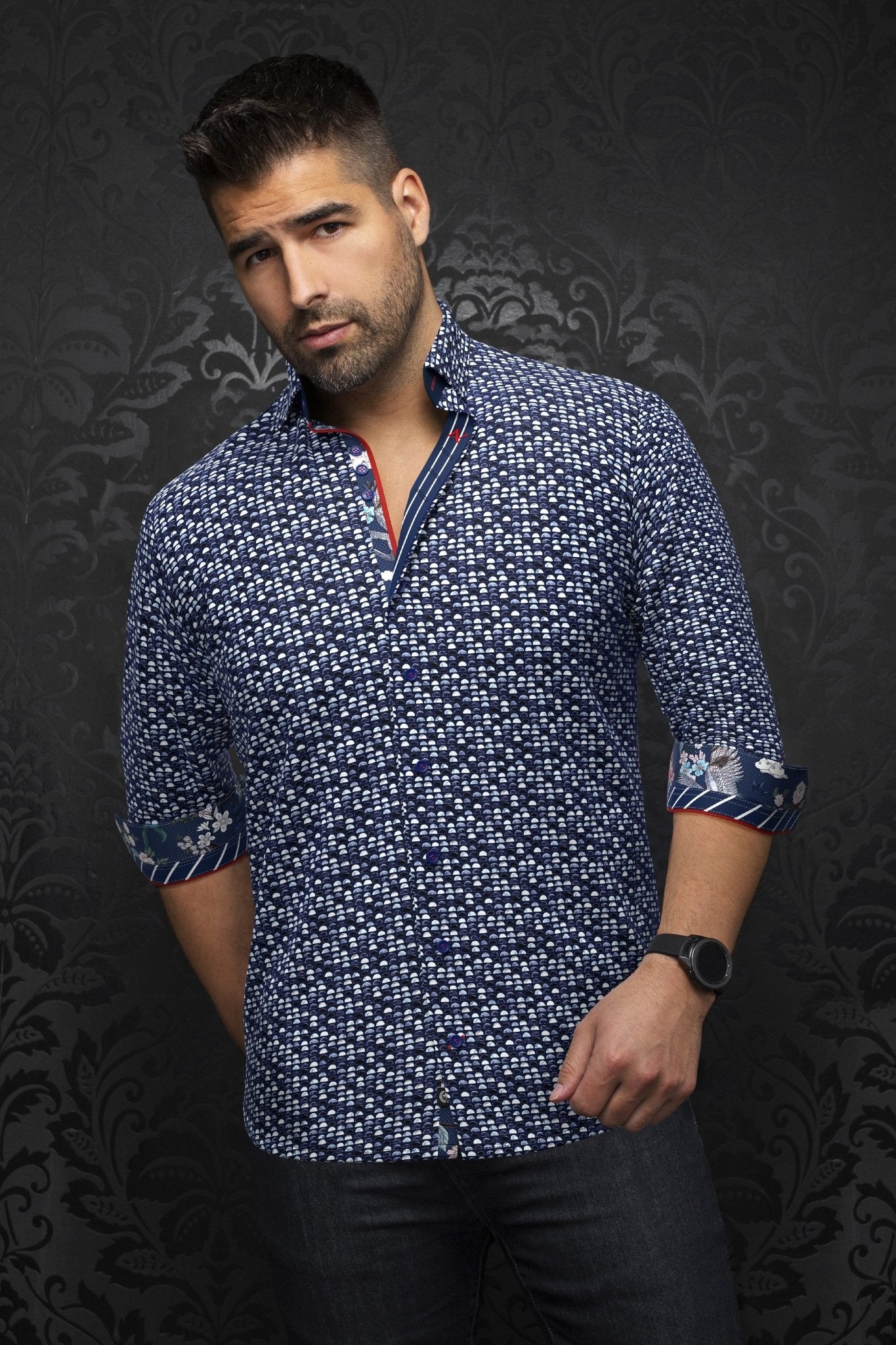 CHEMISE | ESCALA, Navy White