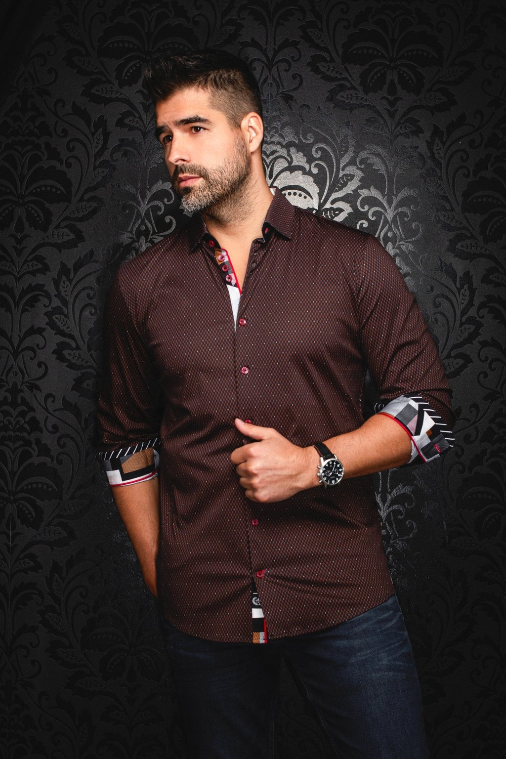 CHEMISE | HOUND, Black Chestnust