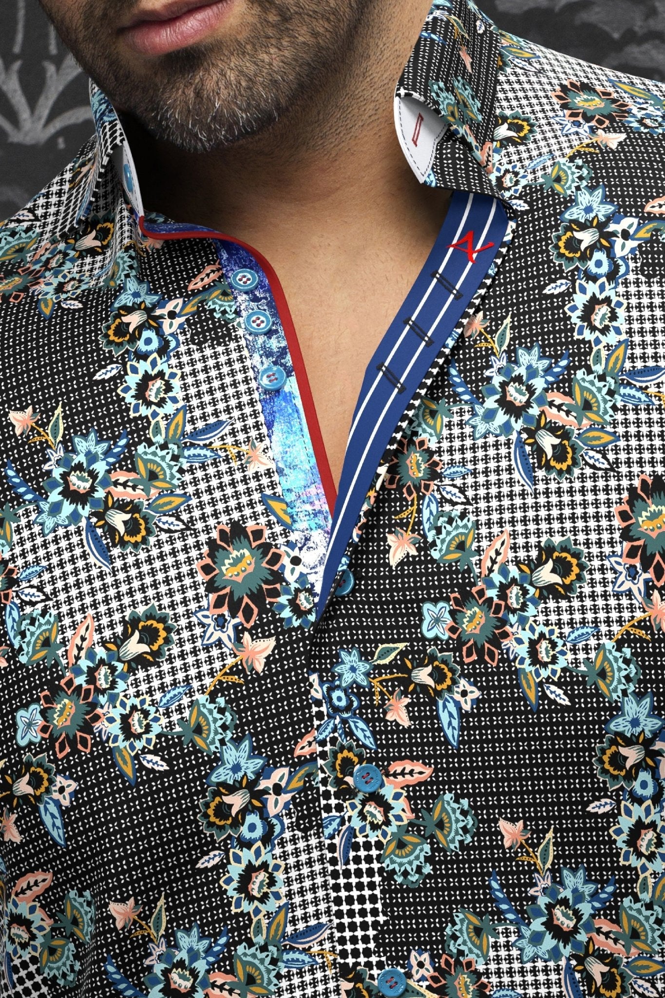CHEMISE | LINERO, Black Teal
