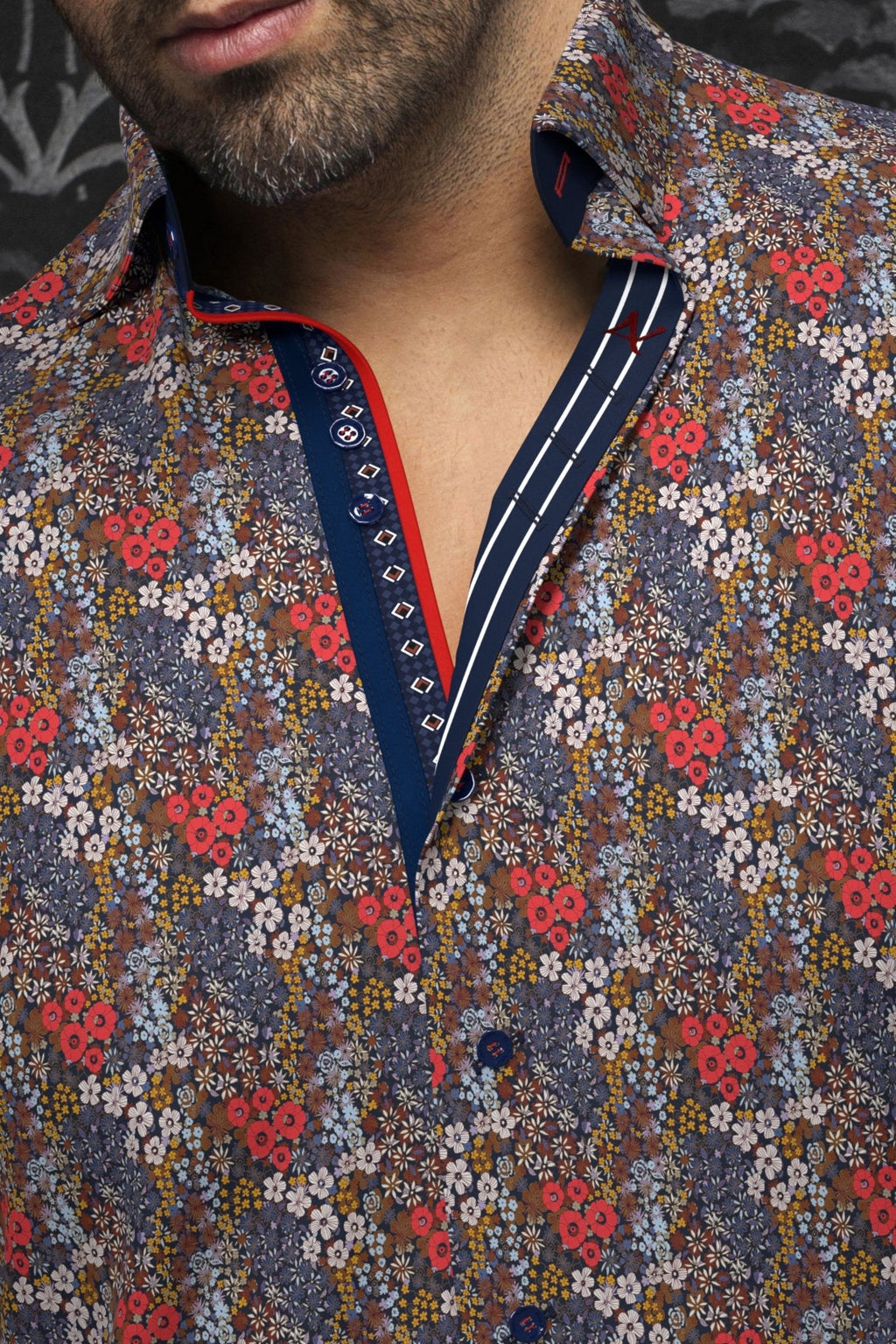 CHEMISE | MORRIS, Red Multi