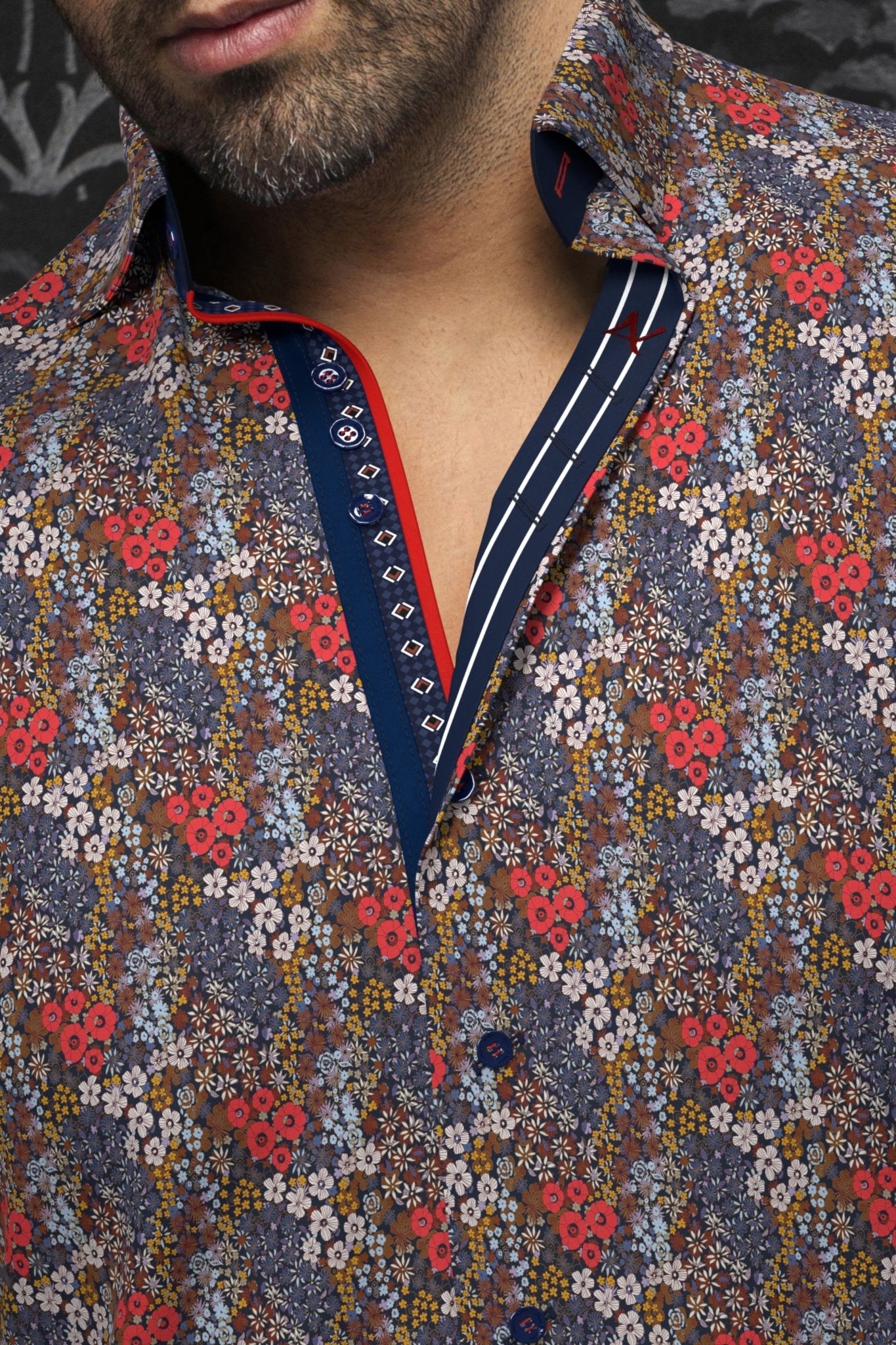 CHEMISE | MORRIS, Red Multi