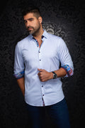 CHEMISE | OPTIMUS, White Blue