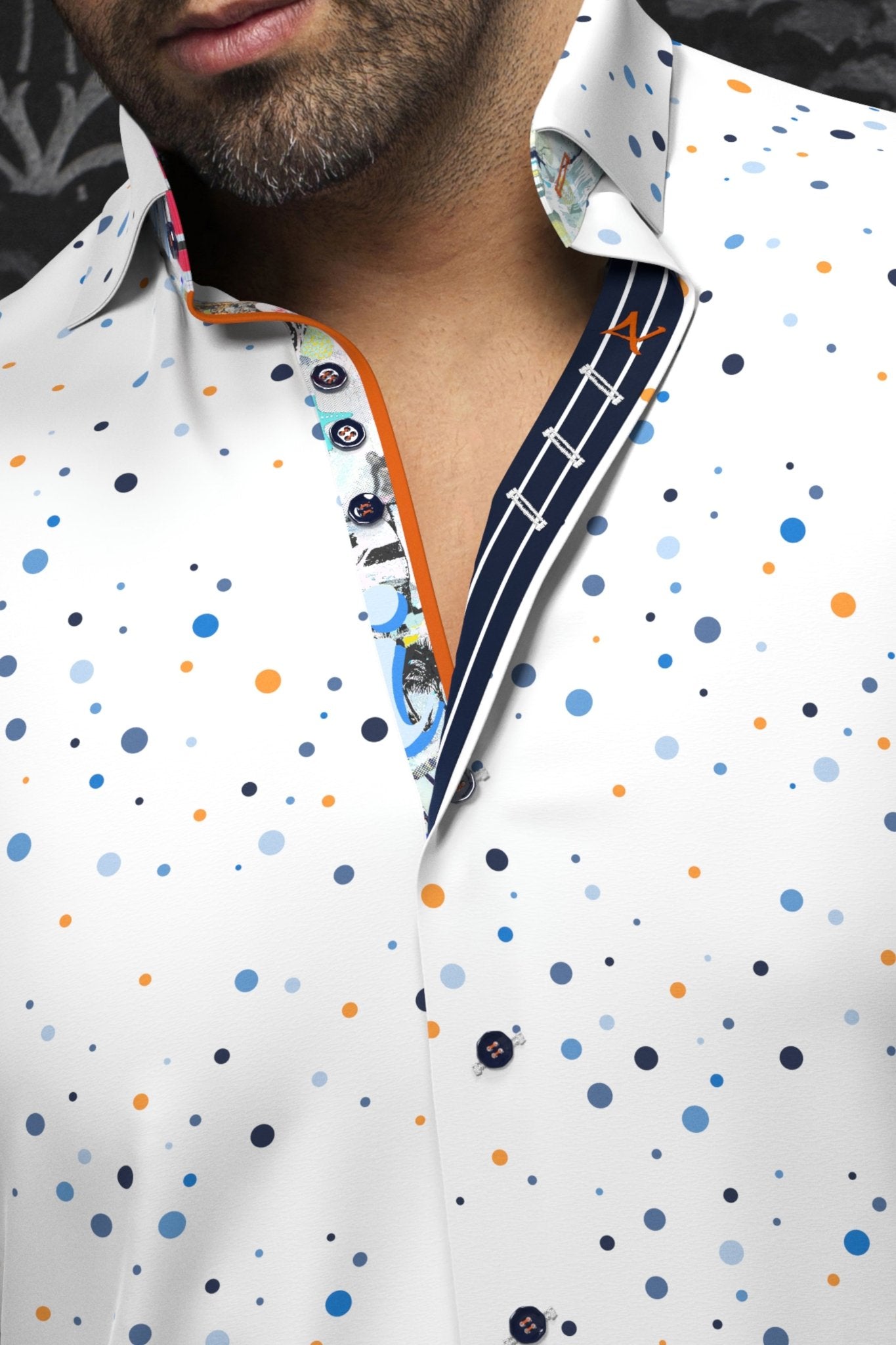 CHEMISE | ORION, White Blue