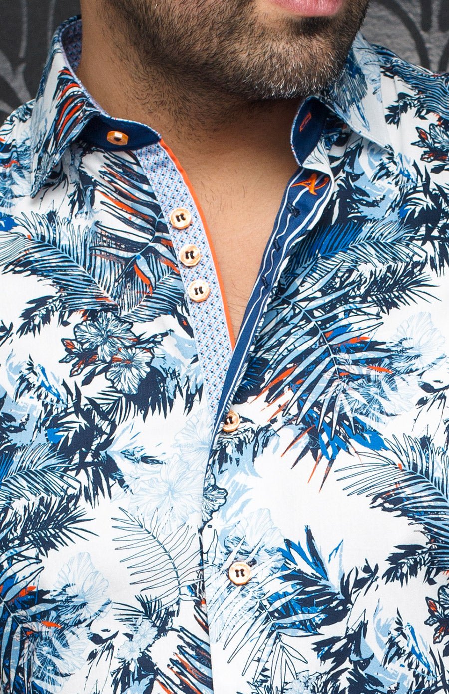 Chemise - RENAUD, White Blue