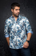 Chemise - RENAUD, White Blue