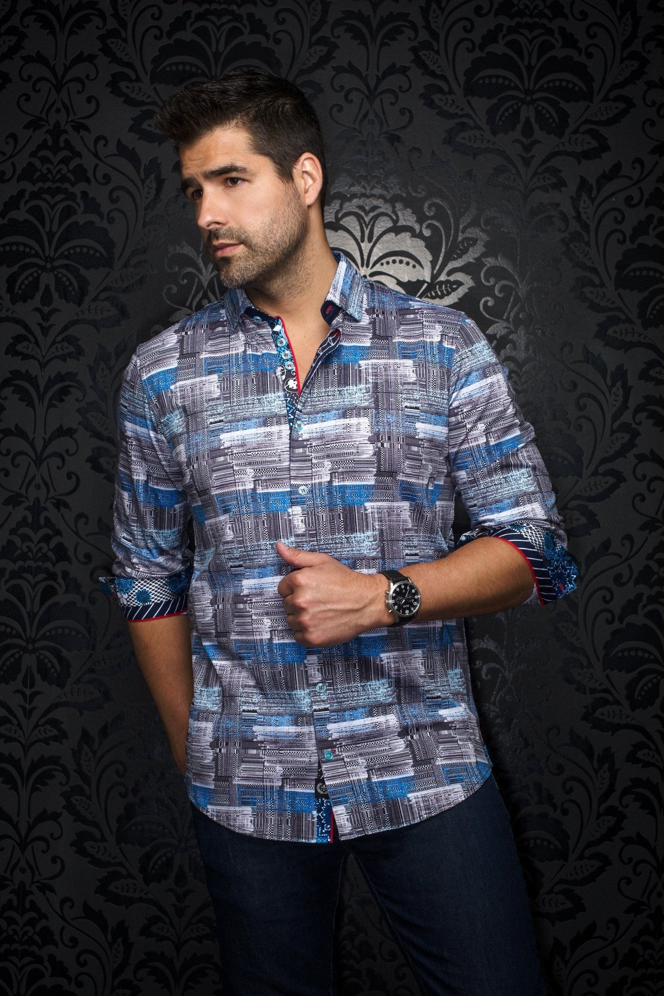 CHEMISE | SARNELLI, White Blue