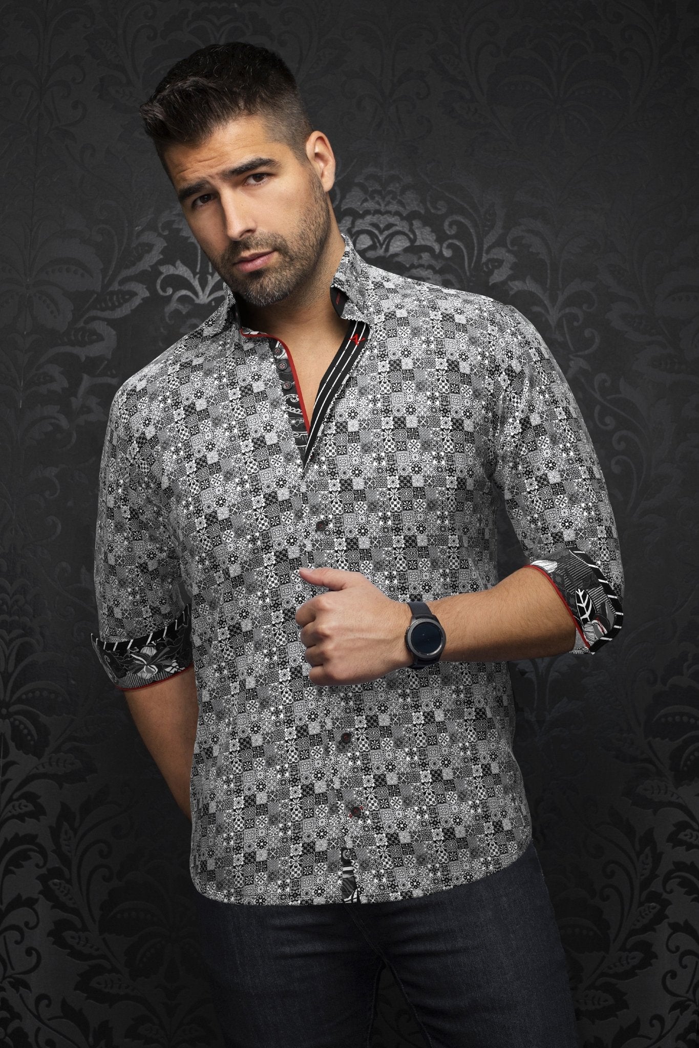 CHEMISE | SOLLOZZO, Black White