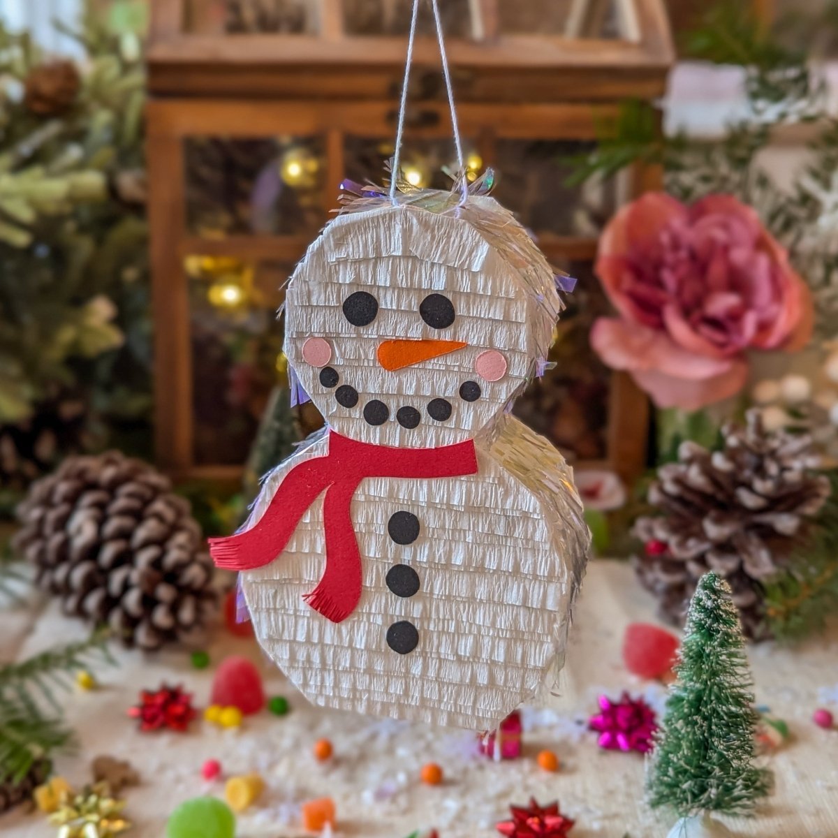 Coffret cadeau de décoration bonhomme de neige par Lula Flora - La Braderie de Mode Québécoise en Ligne