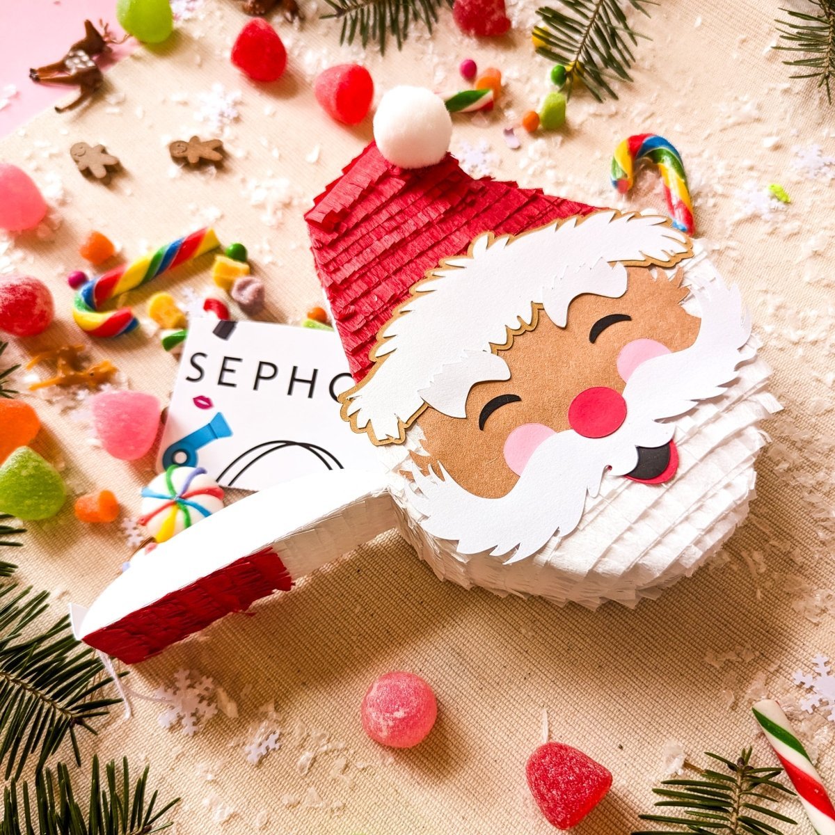 Coffret cadeau de Noël Père Noël joyeux - Moyen par Lula Flora - La Braderie de Mode Québécoise en Ligne