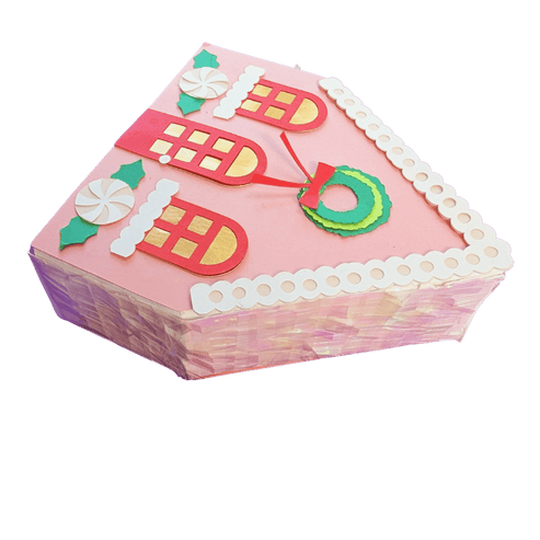 Coffret Cadeau Mini Piñata Maison Rose en Pain d'Épices par Lula Flora - La Braderie de Mode Québécoise en Ligne