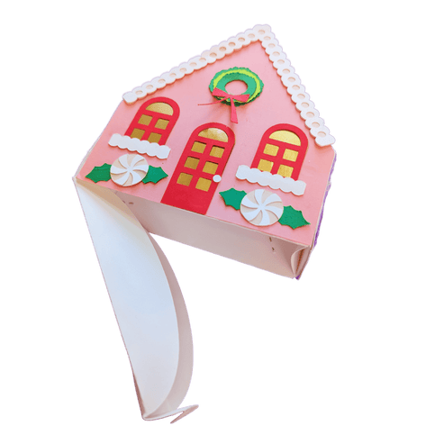 Coffret Cadeau Mini Piñata Maison Rose en Pain d'Épices par Lula Flora - La Braderie de Mode Québécoise en Ligne