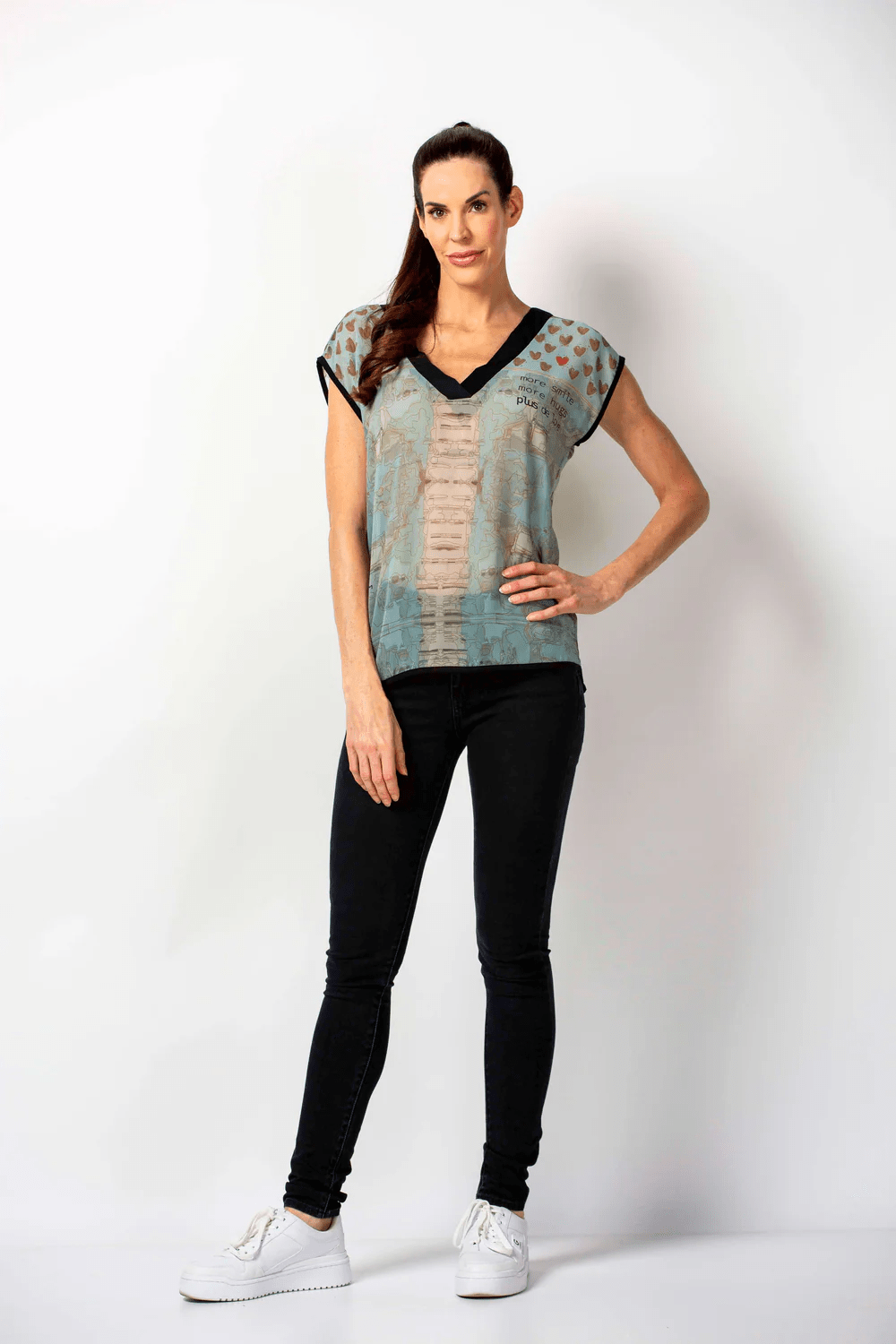 Débardeur Imprimée Chiffon no.454 - Oro - La Braderie de Mode Québécoise en Ligne